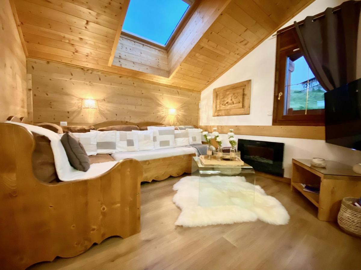Apartmán Appt 3Ch, Au Pied Des Pistes A La Deco Soignee Flumet Exteriér fotografie