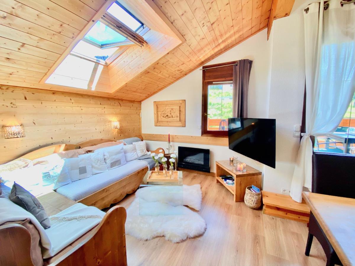 Apartmán Appt 3Ch, Au Pied Des Pistes A La Deco Soignee Flumet Exteriér fotografie